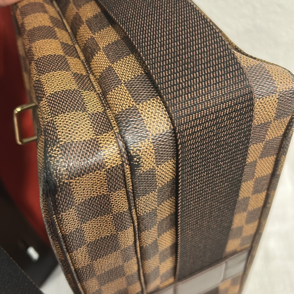 Louis Vuitton Broadway Damier Ebene  Canvas Messenger Bag Xbody Authentic +COA - Picture 15 of 16